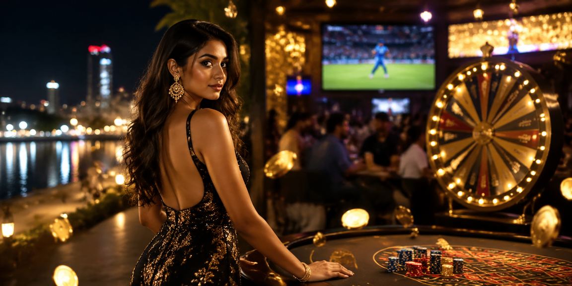 Indian player selecting lottery ticket during IPL match viewing